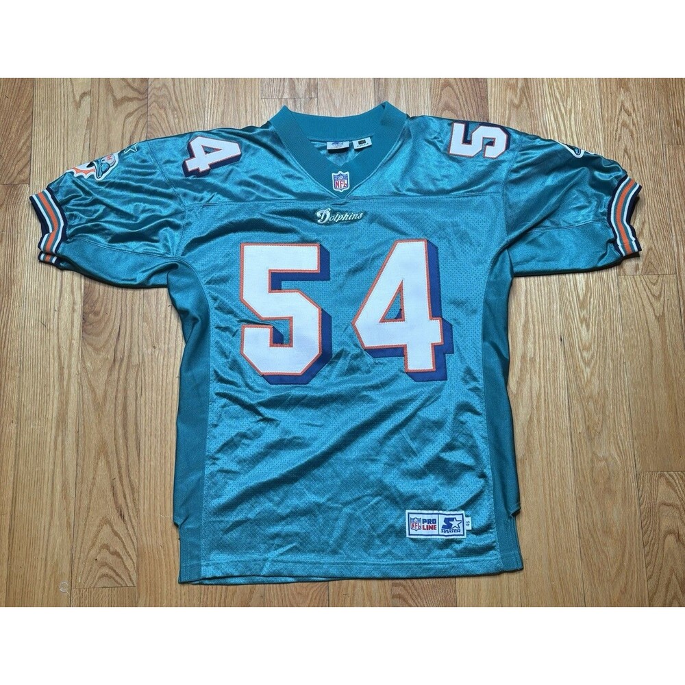 vintage 1995 Starter pro line Zack Thomas dolphins jersey Fully Stitched Sz 46 M
